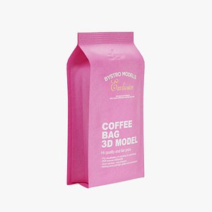 3D Coffee Bag model