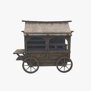3D Medieval Cart 02