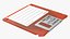 3D Sony MFD 2HD Floppy Diskette Orange model