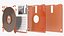 3D Sony MFD 2HD Floppy Diskette Orange model