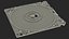 3D Sony MFD 2HD Floppy Diskette Orange model
