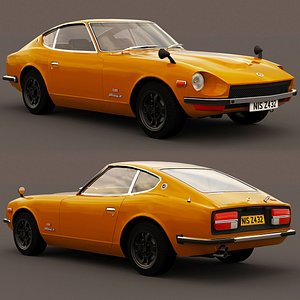 3D nissan z432 fairlady datsun 1969