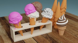 3D Ice Cream 001