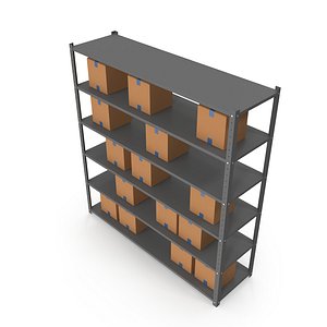 3D industrial shelf