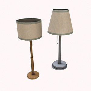 Bedside lamps 3D model