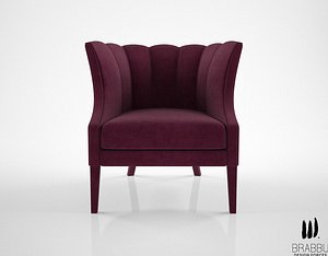 3d model brabbu begonia armchair