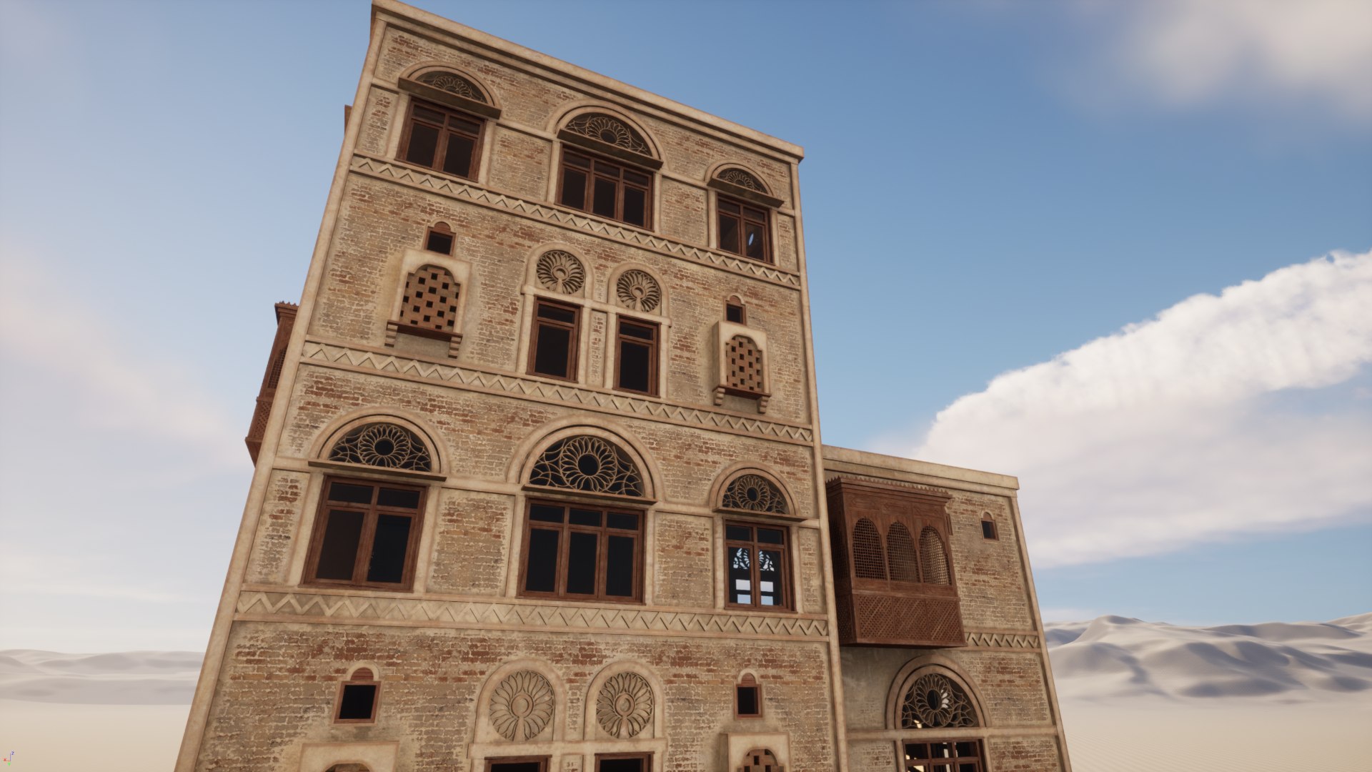 3D Yemen Apartment Building TurboSquid 2128692