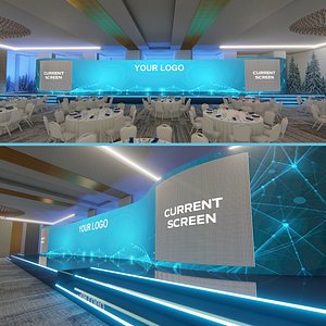 Hotel Meeting Room 63 3D model