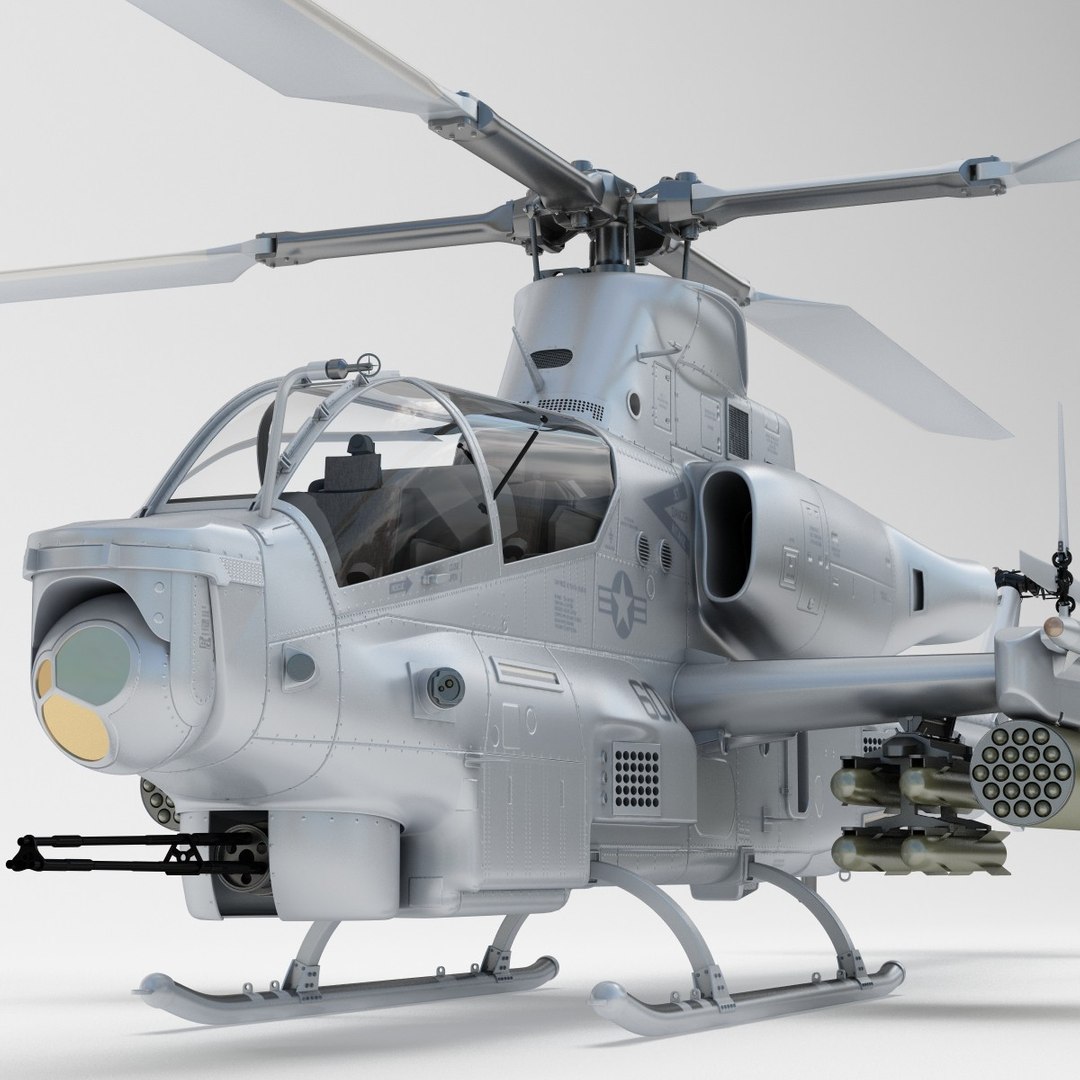 Military Helicopter 3d Obj