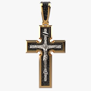 3D Men Holy Cross pendant P5 3D print model