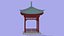 Pavilhão quadrado tradicional chinês