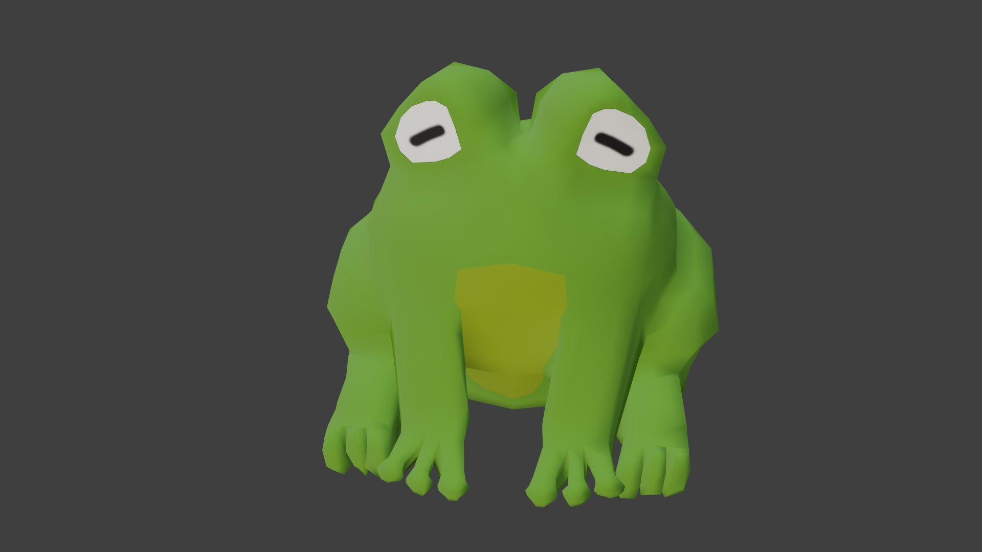 Cute Frog - Low-Poly And Cartoon 3D Model - TurboSquid 1959441