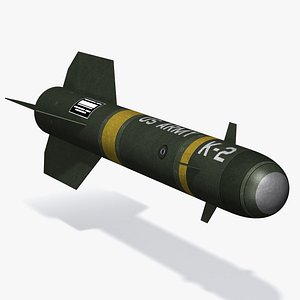 agm-114 hellfire missile 3d model