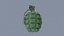 3D model Green Hand Grenade