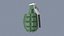 3D model Green Hand Grenade
