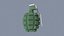 3D model Green Hand Grenade