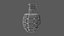3D model Green Hand Grenade