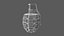 3D model Green Hand Grenade