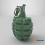 3D model Green Hand Grenade