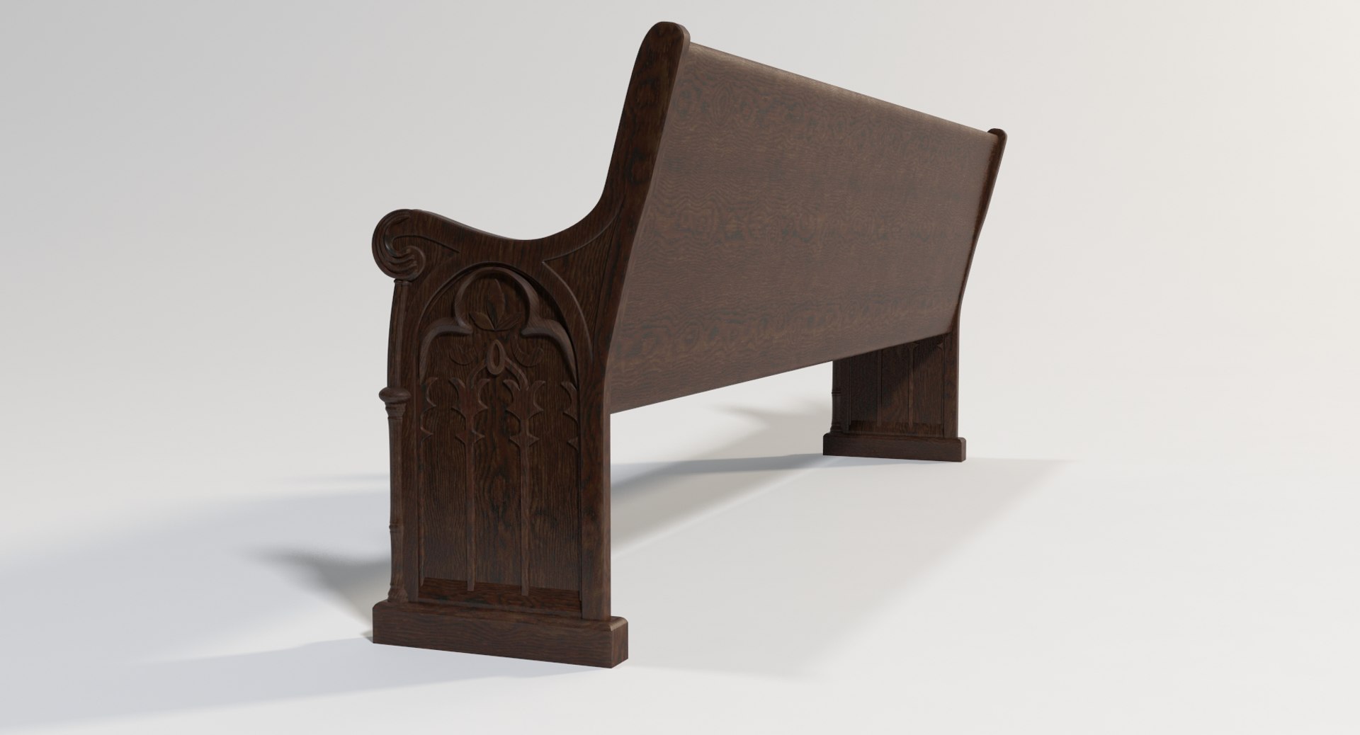 Cathedral Pew 3D Model - TurboSquid 1277347