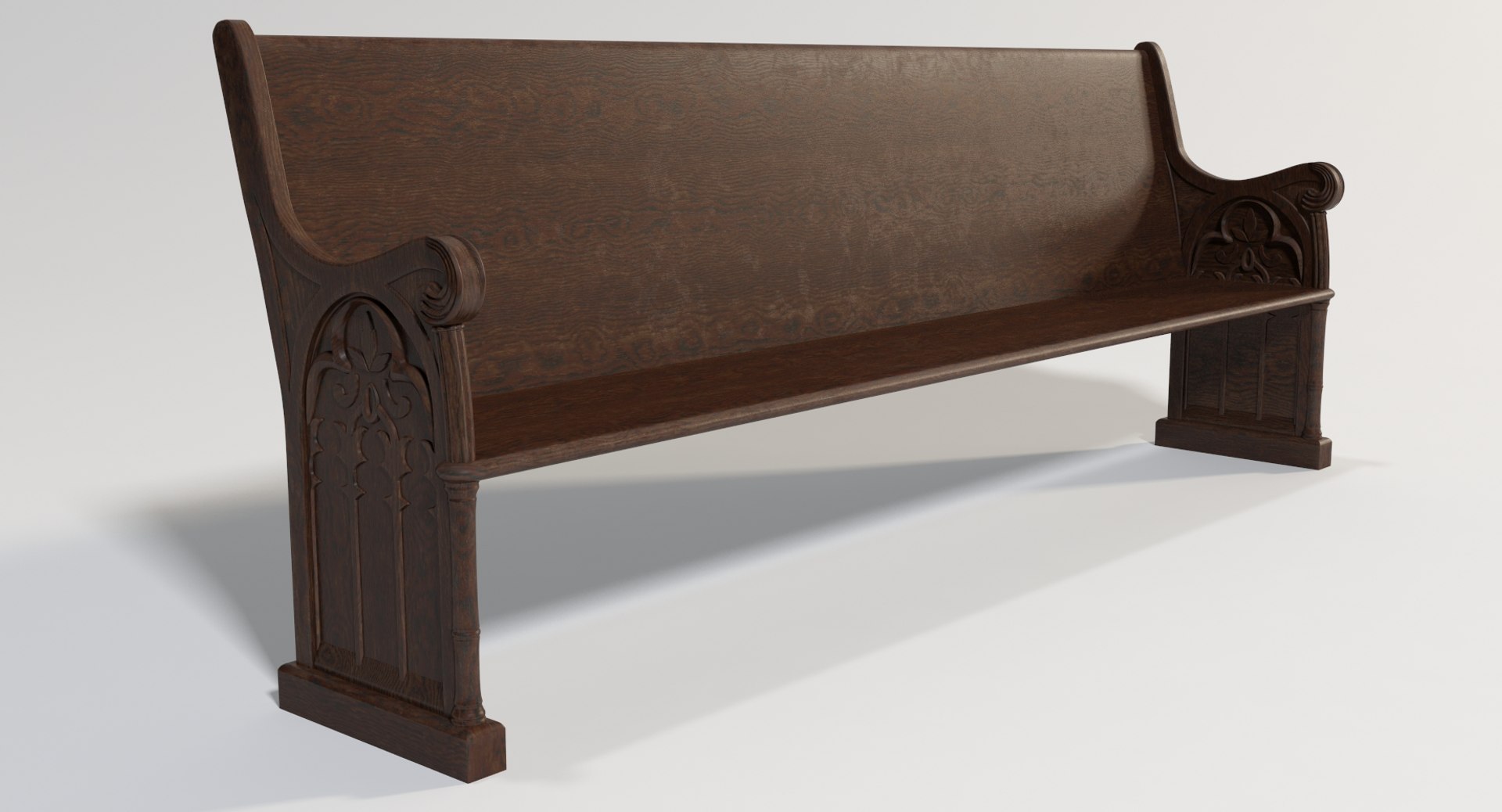 Cathedral Pew 3D Model - TurboSquid 1277347