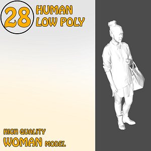 High Quality Human 28 Low Poly