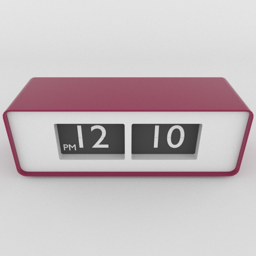 modern table clock obj