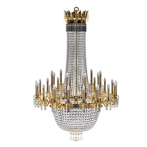 3ds max classic crystal chandelier