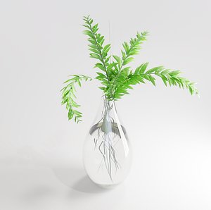 3D plant in a vase