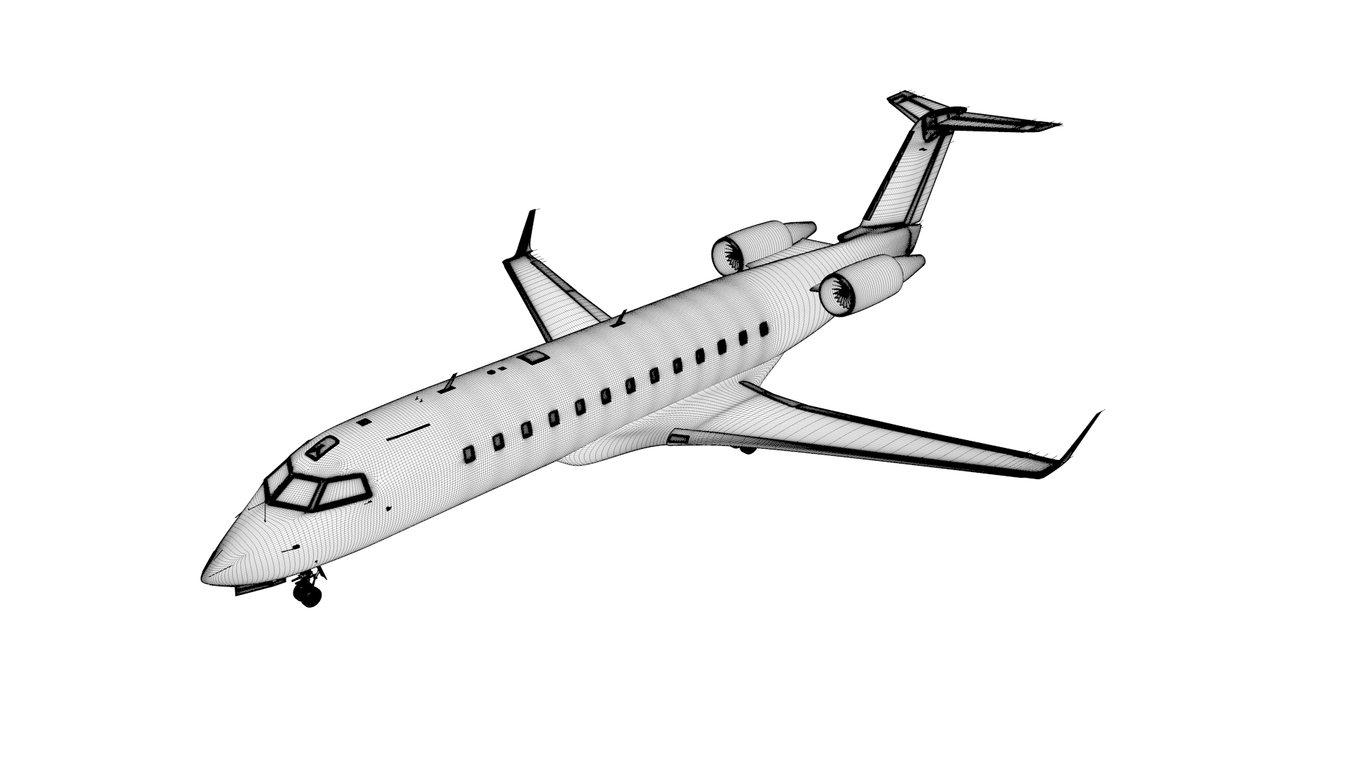 Spirit bombardier crj 200 3D - TurboSquid 1652084