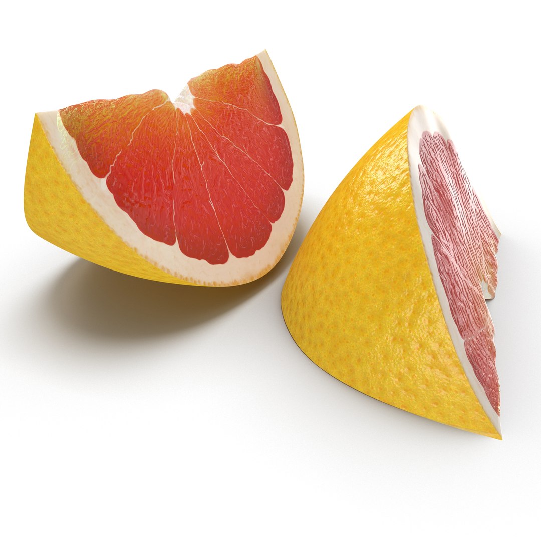 Grapefruit Slice 3 3D Model 3D model preview