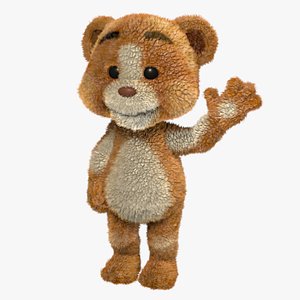 Cartoon Teddy Bear Rigged