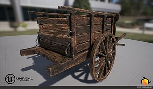 old cart 3d fbx