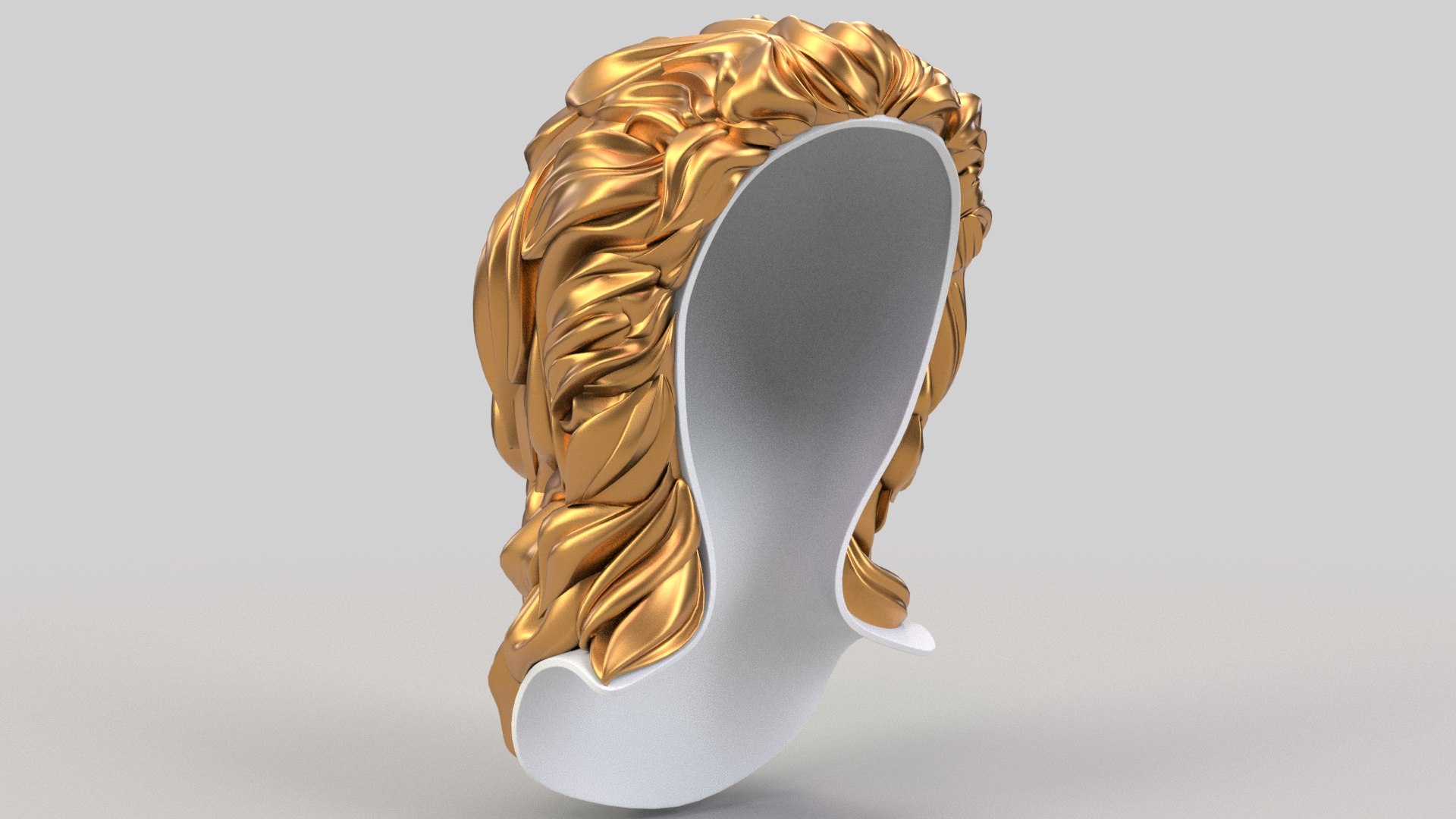 3D model Sculpted Hair X1 CNC - TurboSquid 1749872