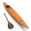 kayak 4 paddle modeled 3d model