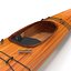kayak 4 paddle modeled 3d model