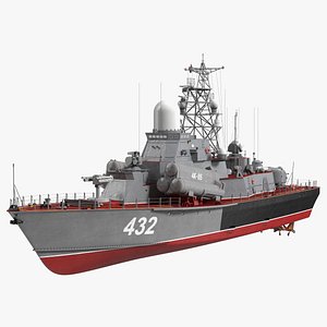 Naval Missile Cruiser Warship Nanuchka Class Project 1234 model