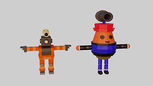 3D Low poly 3d character