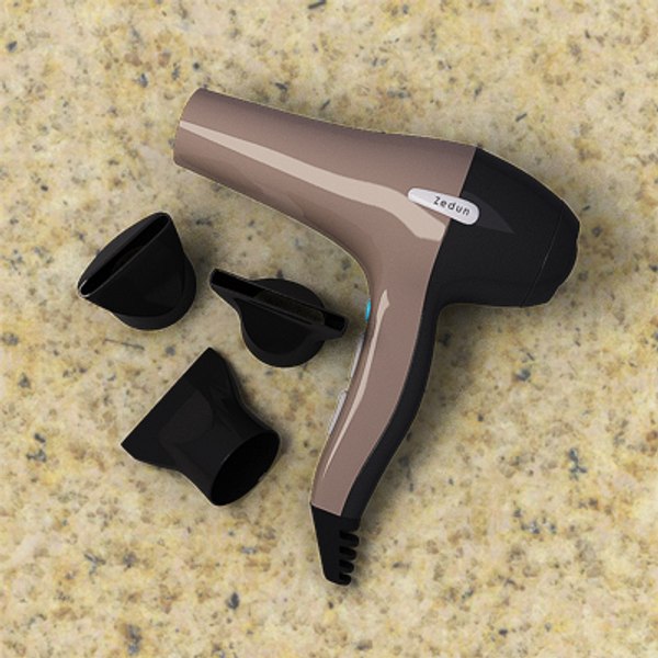 3d model hairdryer hair style