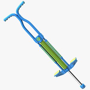 Kid Pogo Stick Blue and Green model