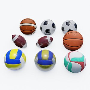 Sports Ball Collection 3D model