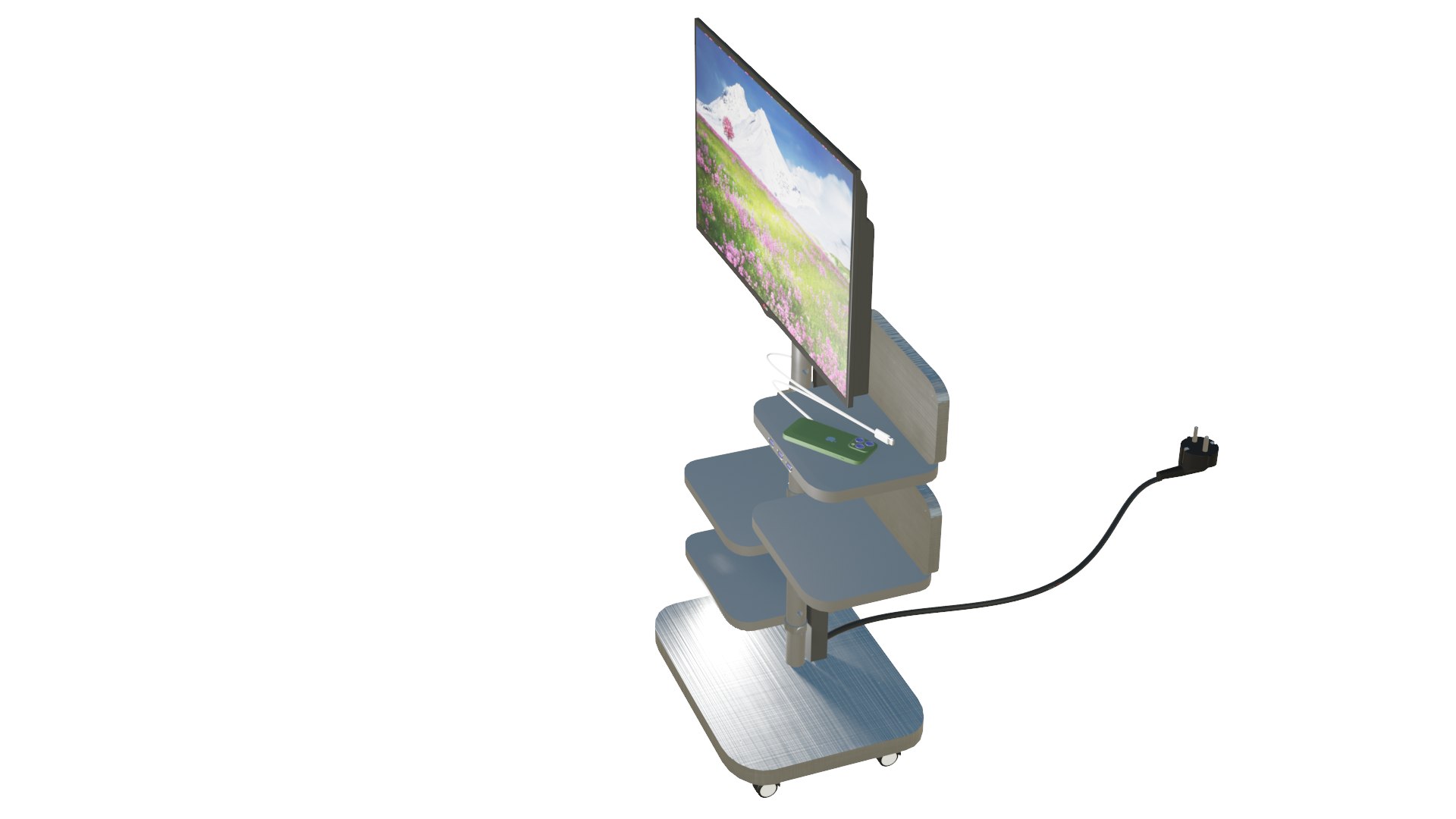 3D Tv Stand With Lg Tv TurboSquid 1869703