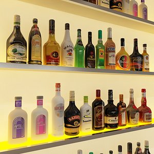 20 Liquor Bottles - Liqueur