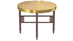 3D brass embossed tray model