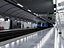 Moderne U-Bahn-Station und Tunnel-Innenansicht