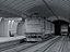 Moderne U-Bahn-Station und Tunnel-Innenansicht