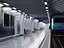 Moderne U-Bahn-Station und Tunnel-Innenansicht