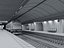 Moderne U-Bahn-Station und Tunnel-Innenansicht