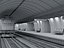 Moderne U-Bahn-Station und Tunnel-Innenansicht