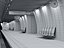 Moderne U-Bahn-Station und Tunnel-Innenansicht